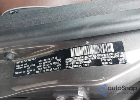 2016 Fiat 500X Lounge from USA, damaged, VIN ZFBCFXDT5GP489198